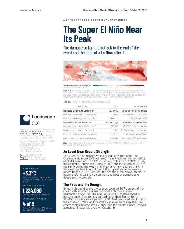 First page — The Super El Niño Near Its Peak